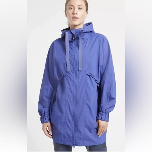 Athleta x Allyson Felix Legend Novelty Jacket in Merlin Blue Women’s SIZE XXS - Picture 1 of 12